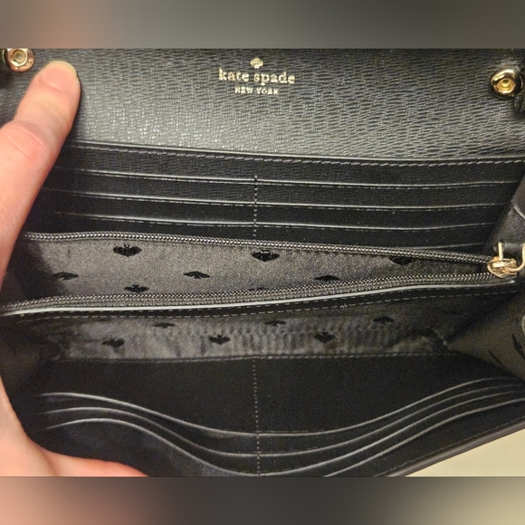 NWOT Kate Spade ♠️ Black & White Houndstooth Clutch/Crossbody Bag - Picture 11 of 14